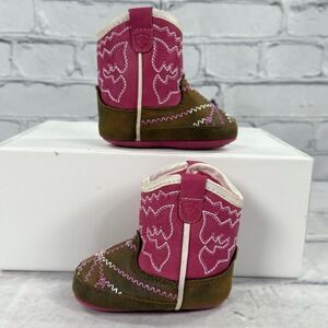 Ariat Lil Stompers Infant Size 1 Boots 0-6 Months Twisted Tycoon Western Cowboy
